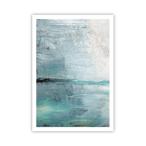 Affiche - Poster - Horizontalement en bleu - 70x100 cm