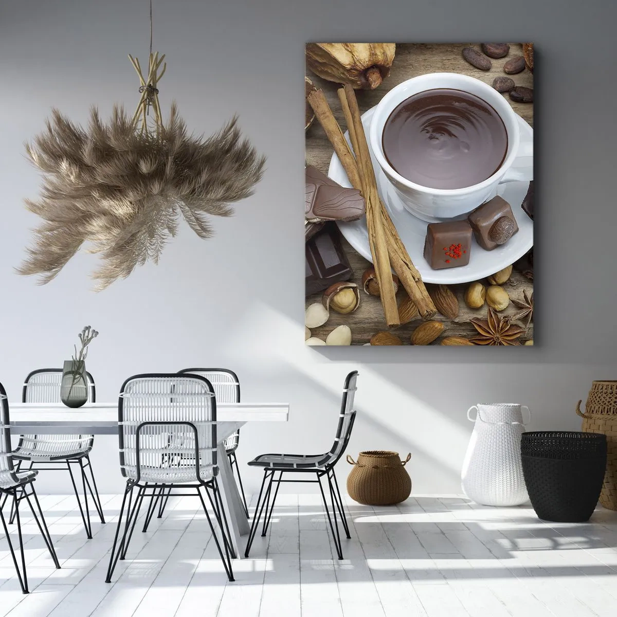 Impression sur toile - Image sur toile - D'une chocolaterie de conte de fées - 55x100 cm