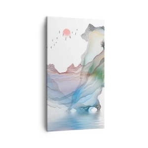 Impression sur toile - Image sur toile - Vers les montagnes de cristal - 45x80 cm