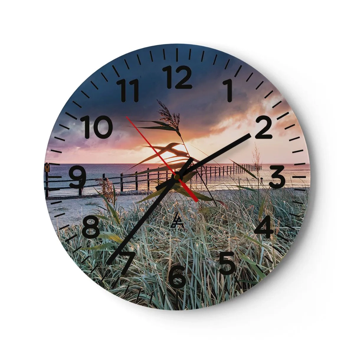 Horloge murale - Pendule murale - Ça ne passe pas avec le vent - 40x40 cm