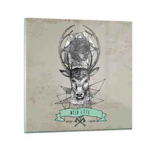 Impression sur verre - Image sur verre - Voir St. Hubertus - 50x50 cm