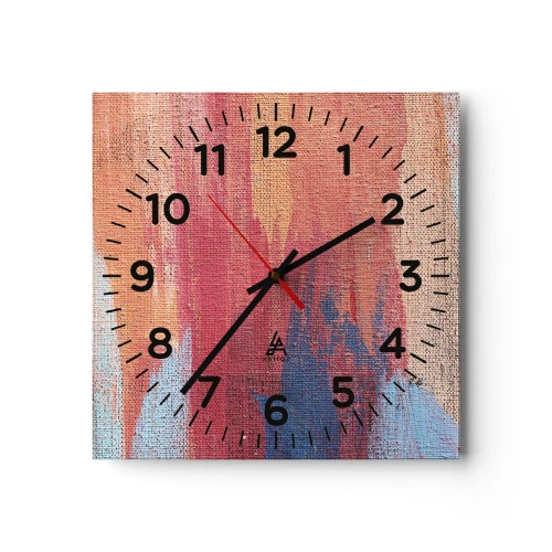 Horloge murale - Pendule murale - Ecoulement de l'arc-en ciel - 40x40 cm