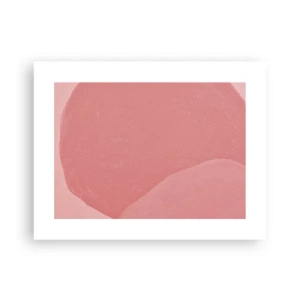 Affiche - Poster - Composition organique en rose - 40x30 cm