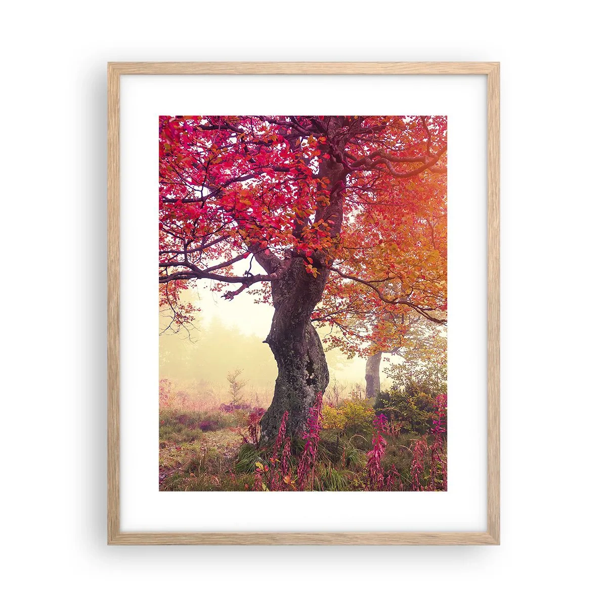 Affiche dans un chêne clair - Poster - Frénésie de floraison - 40x50 cm