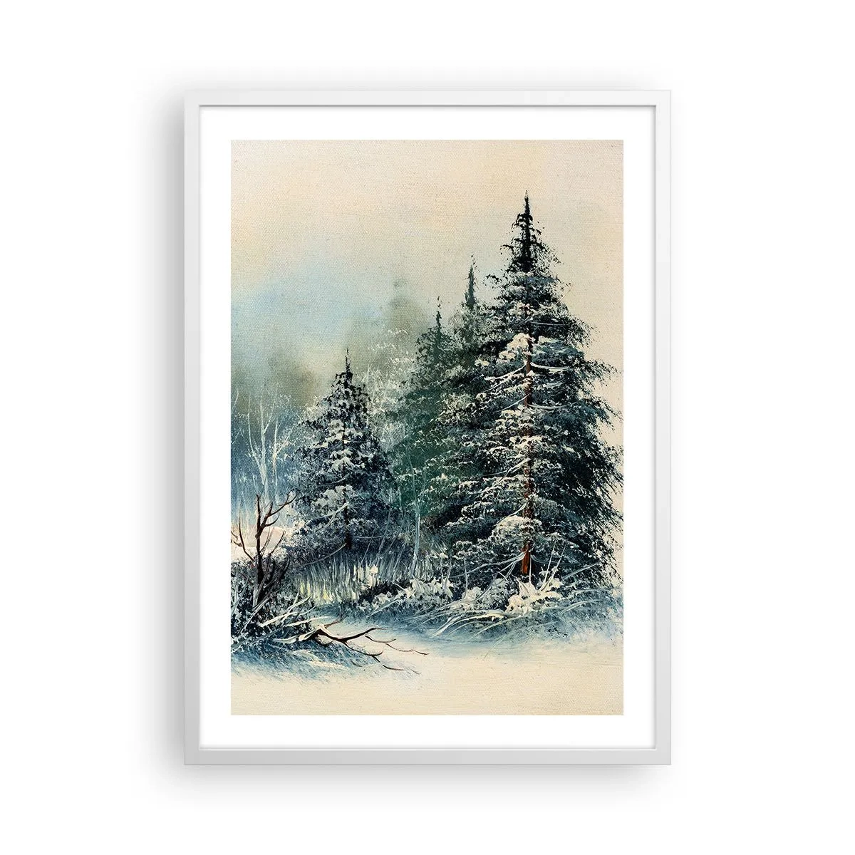 Affiche dans un cadre blanc - Poster - Prêt pour les fêtes - 50x70 cm