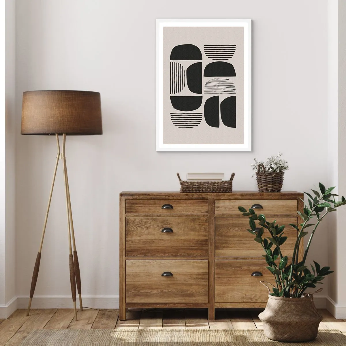 Affiche dans un cadre blanc - Poster - Offres sans enthousiasme - 40x50 cm