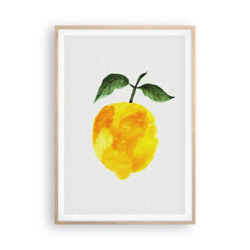 Affiche dans un chêne clair - Poster - Comment reconnaitre le goût du soleil - 70x100 cm