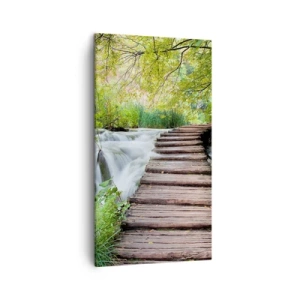 Impression sur toile - Image sur toile - L'eau n'est pas si calme - 45x80 cm