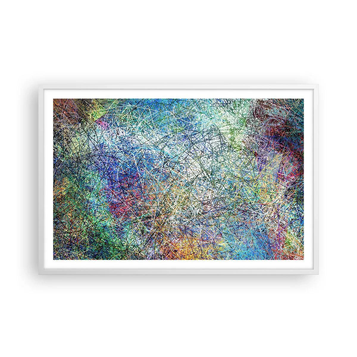 Affiche dans un cadre blanc - Poster - Ce n'est pas si simple - 91x61 cm