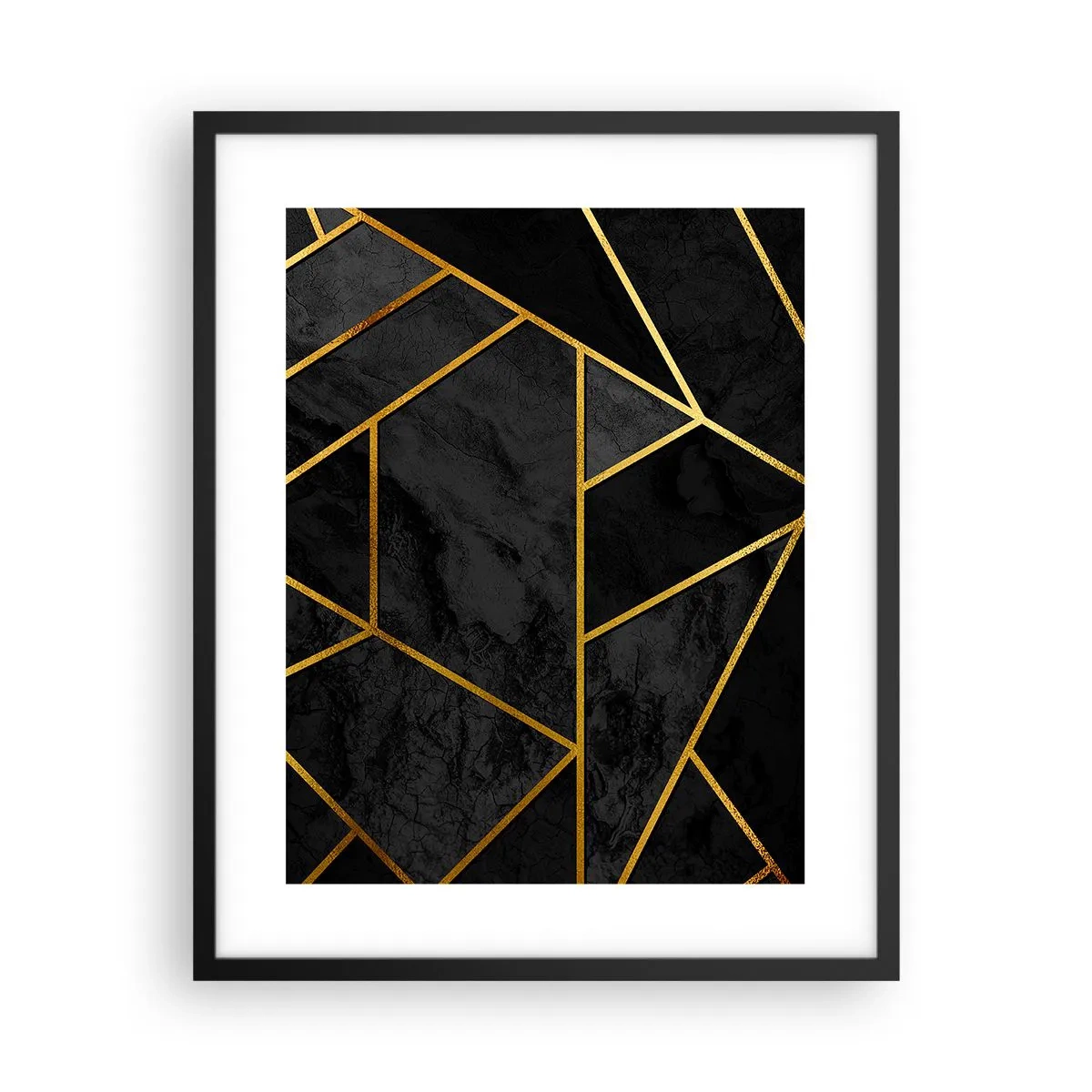 Affiche dans un cadre noir - Poster - Obscurité et éclat - 40x50 cm