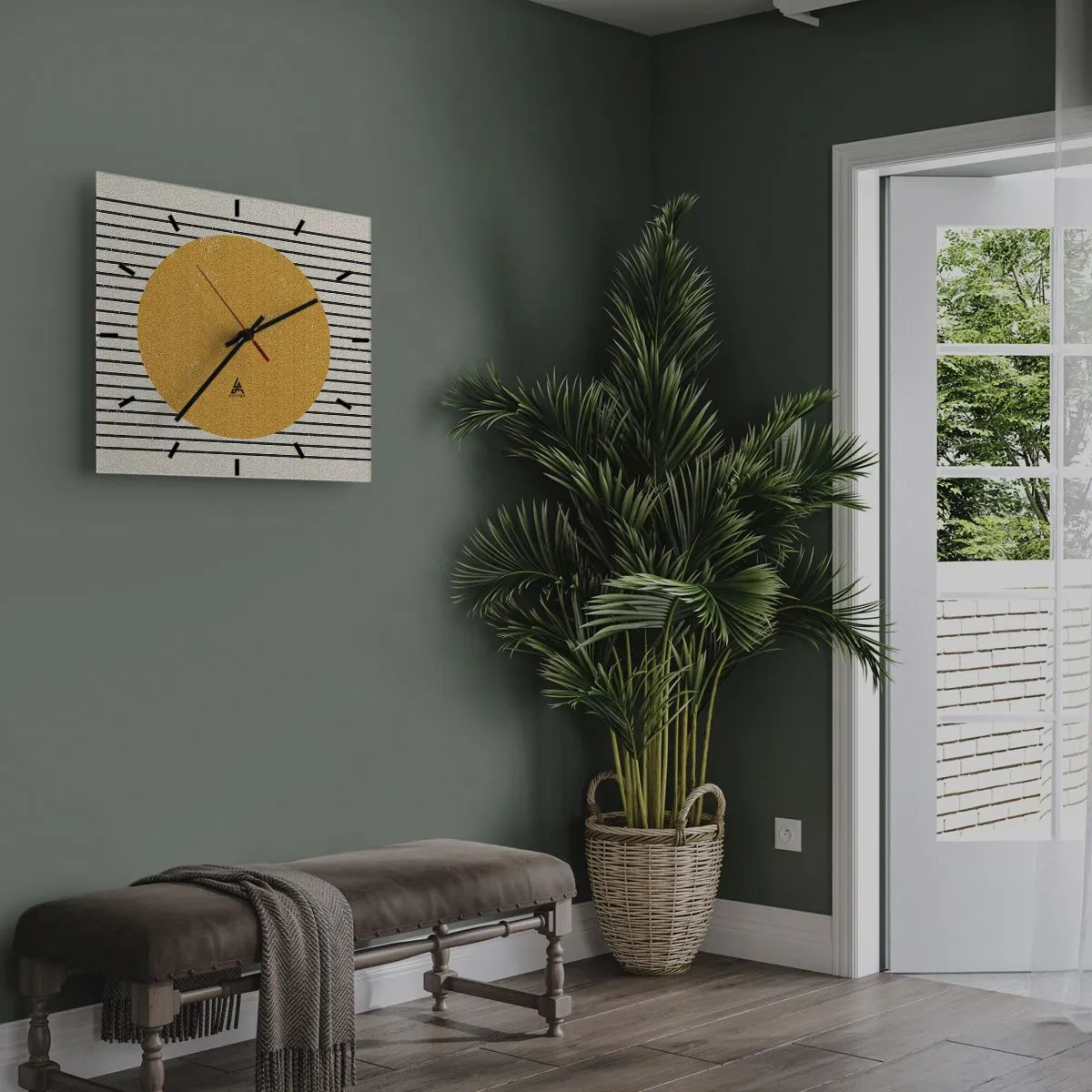 Horloge murale - Pendule murale - Le pouvoir de la simplicité - 40x40 cm