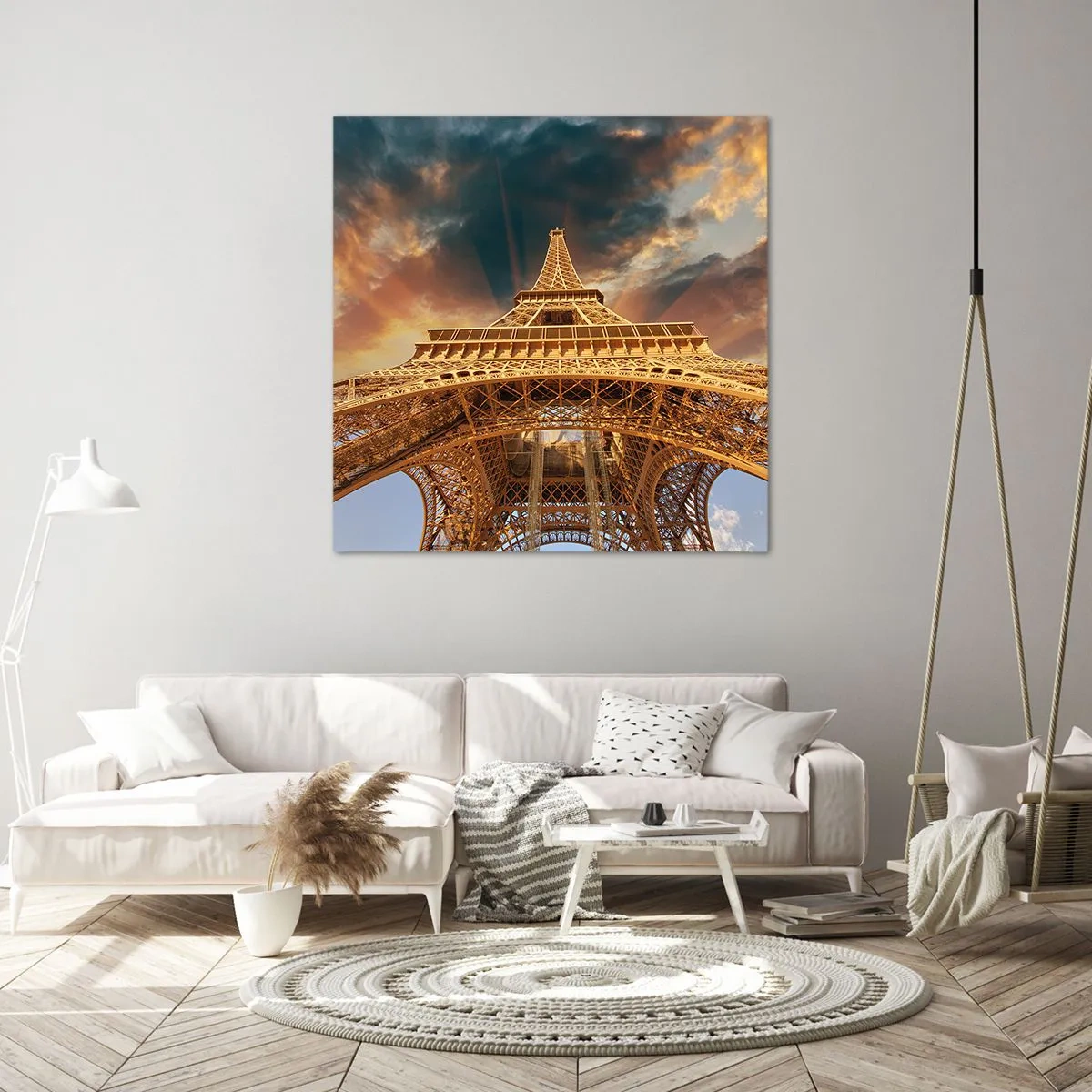 Impression sur toile - Image sur toile - Comment l'humanité a atteint le ciel - 40x40 cm