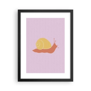 Affiche dans un cadre noir - Poster - Il n'y a pas d'urgence - 30x40 cm