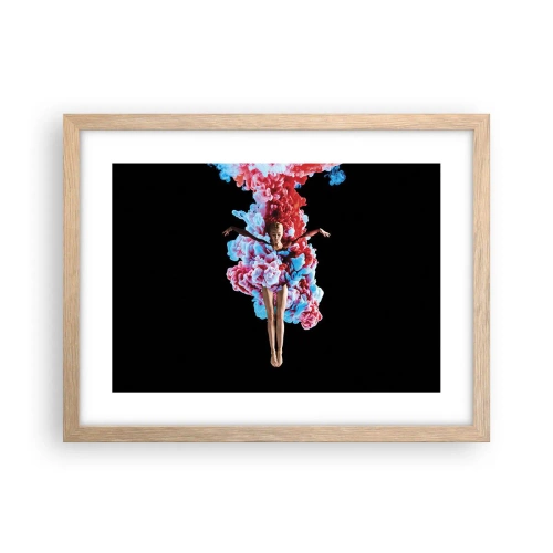 Affiche dans un chêne clair - Poster - En pleine floraison - 40x30 cm