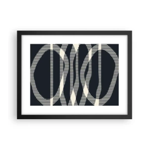 Affiche dans un cadre noir - Poster - Une tentative de briser l'obscurité - 40x30 cm