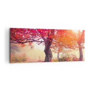 Impression sur toile - Image sur toile - Frénésie de floraison - 100x40 cm