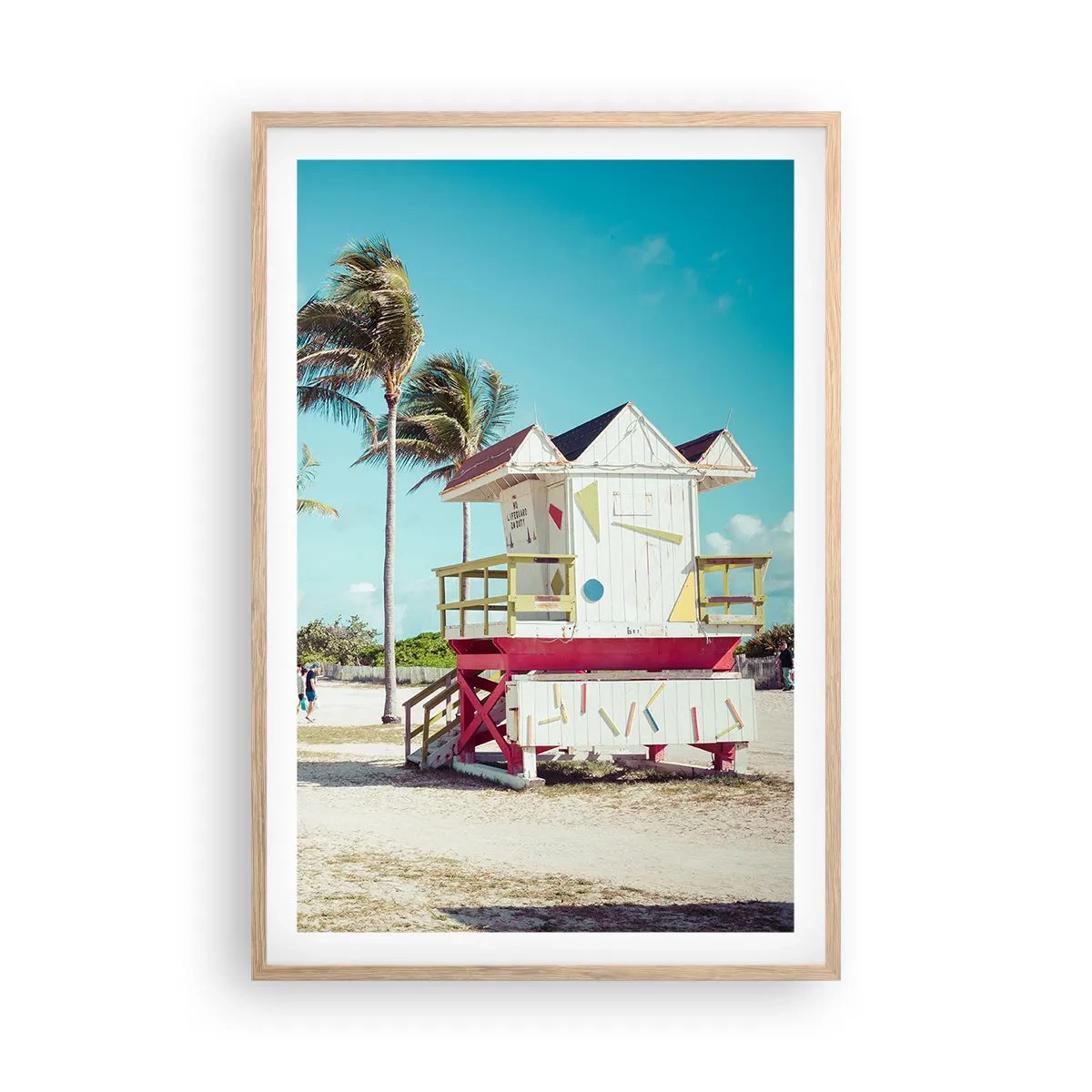 Affiche dans un chêne clair - Poster - Une belle journée devant toi - 61x91 cm