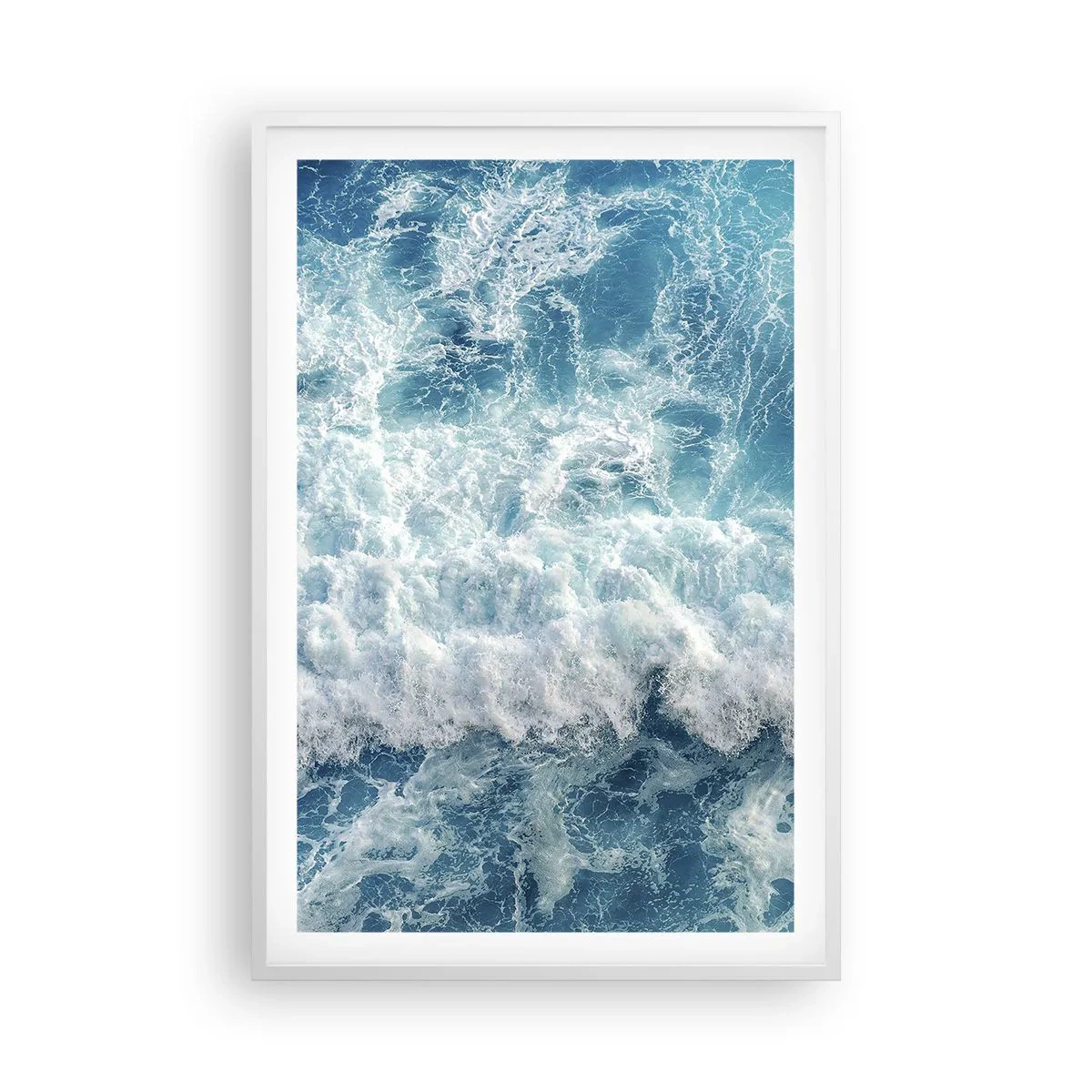 Affiche dans un cadre blanc - Poster - Joyeusement et en sautant - 61x91 cm