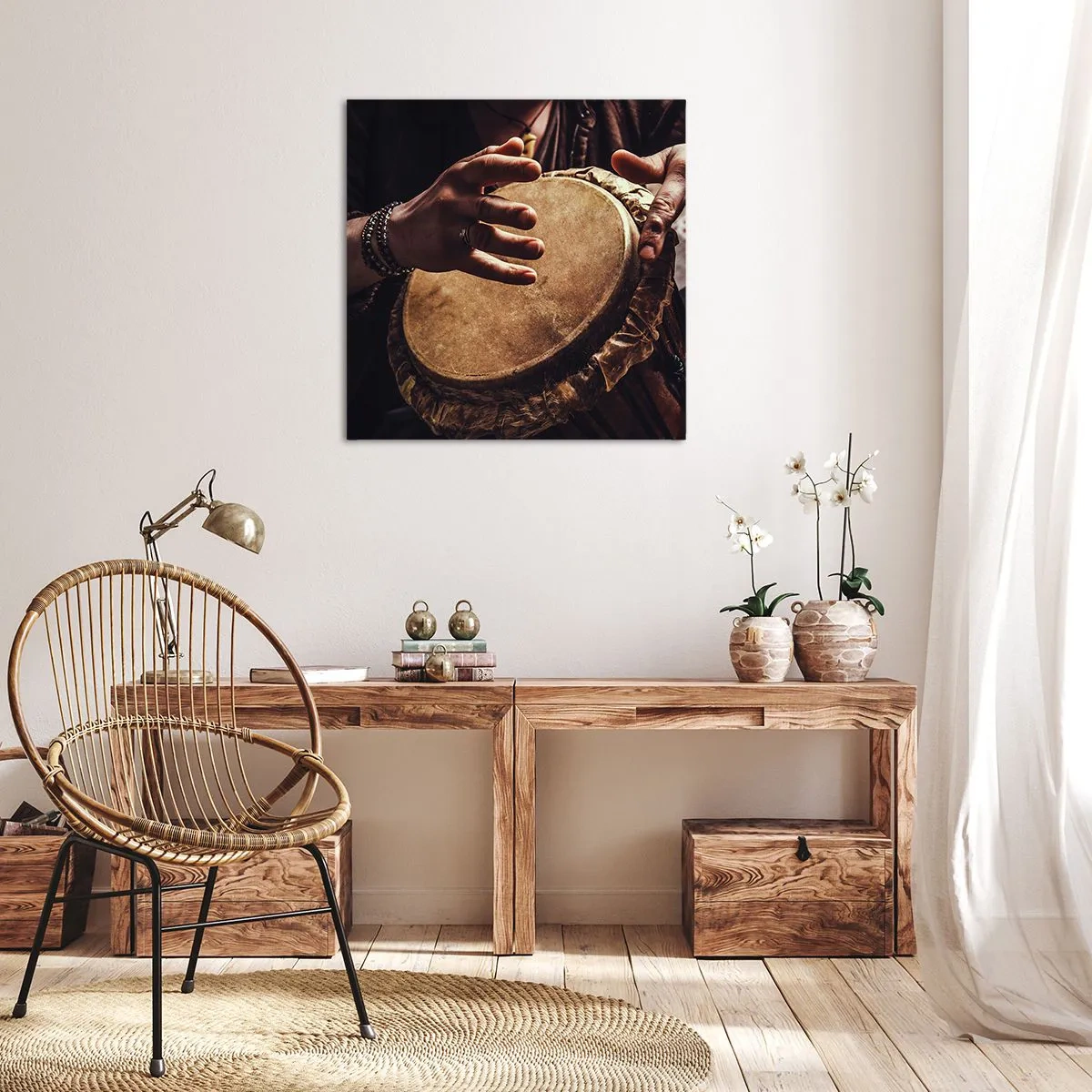 Impression sur toile - Image sur toile - Au rythme du coeur - 40x40 cm