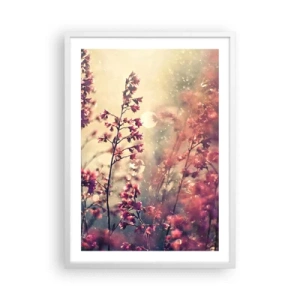 Affiche dans un cadre blanc - Poster - Jardin secret - 50x70 cm