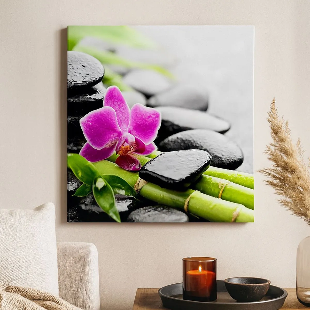 Impression sur toile - Image sur toile - Dans un équilibre de calme - 30x30 cm