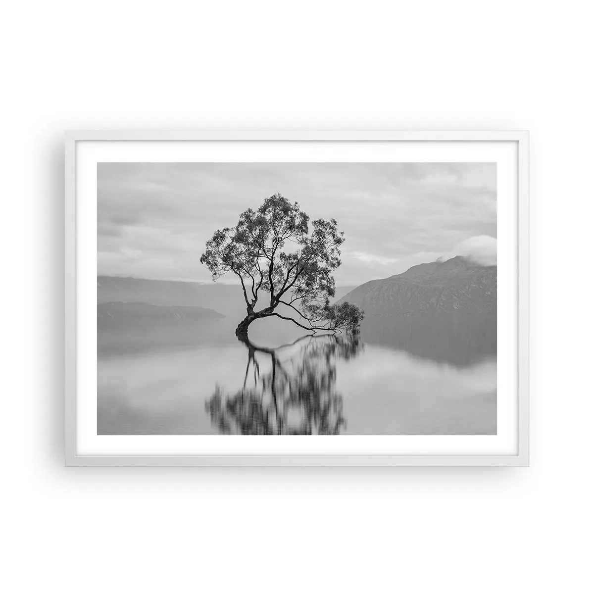 Affiche dans un cadre blanc - Poster - Un tel pays existe - 70x50 cm