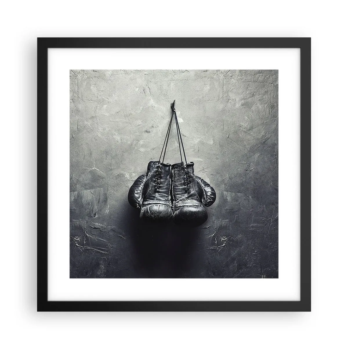 Affiche dans un cadre noir - Poster - Un temps pour se battre et un temps pour la paix - 40x40 cm