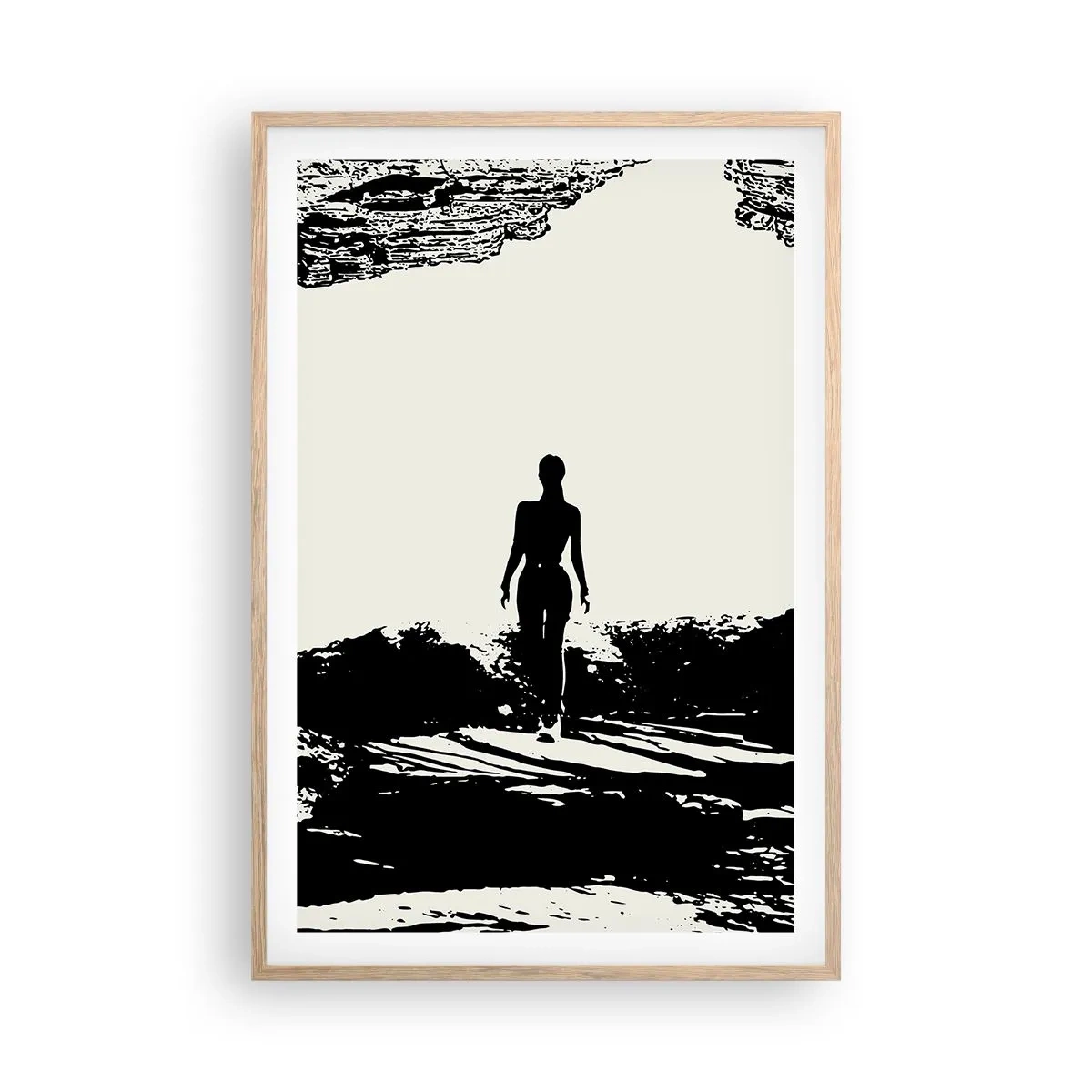 Affiche dans un chêne clair - Poster - Nouveau look - 61x91 cm