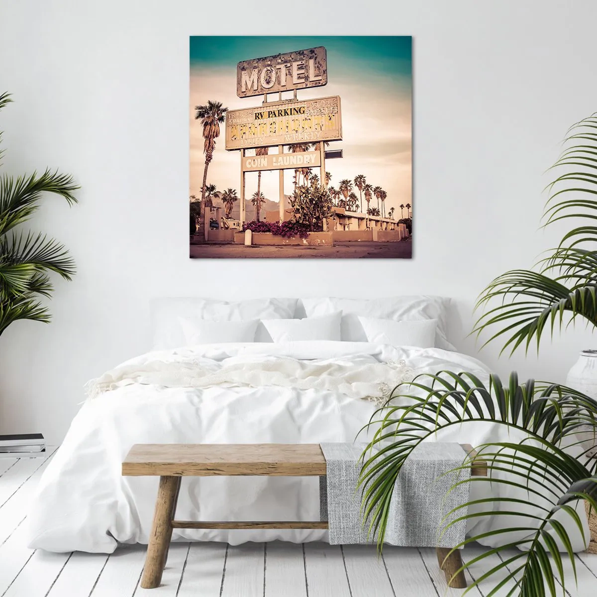 Impression sur toile - Image sur toile - Ici, le temps s'est arrêté - 60x60 cm