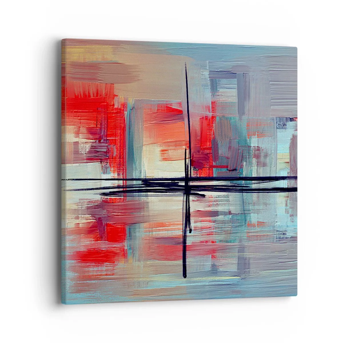 Impression sur toile - Image sur toile - Un paysage dans une dimension inconnue - 40x40 cm