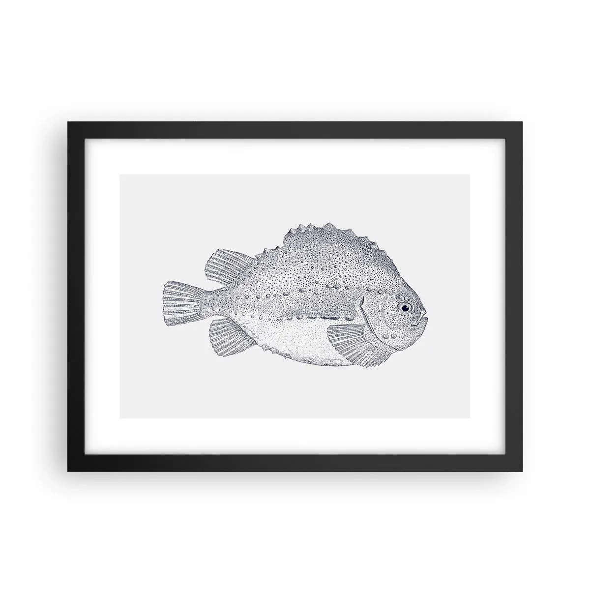 Affiche dans un cadre noir - Poster - Pour l'album du naturaliste - 40x30 cm