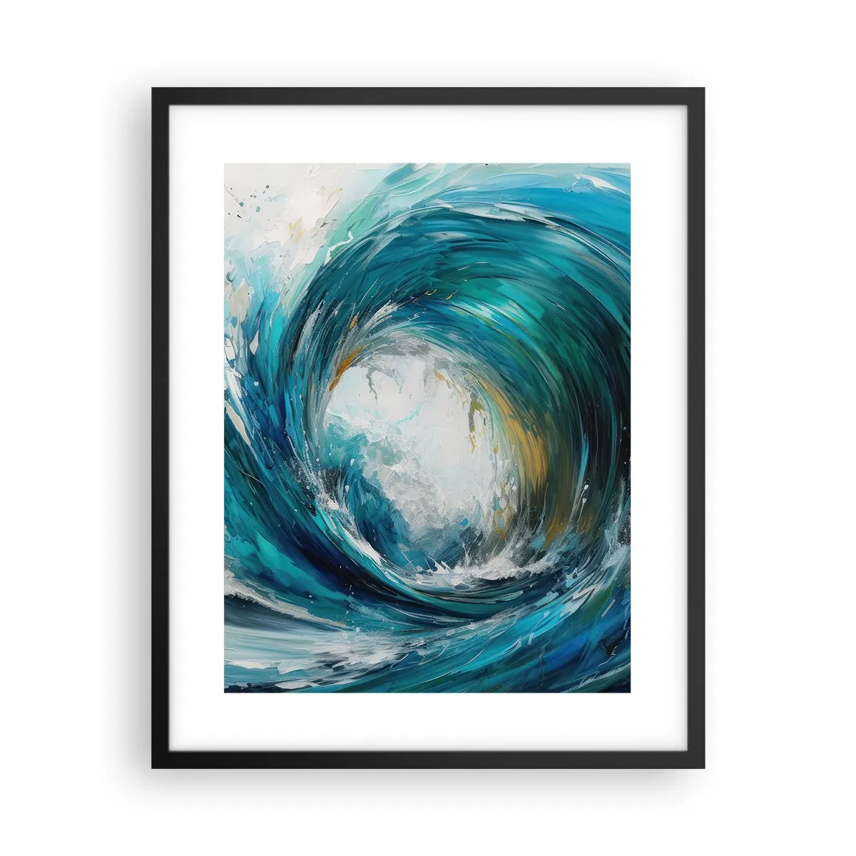 Affiche dans un cadre noir - Poster - Portail maritime - 40x50 cm