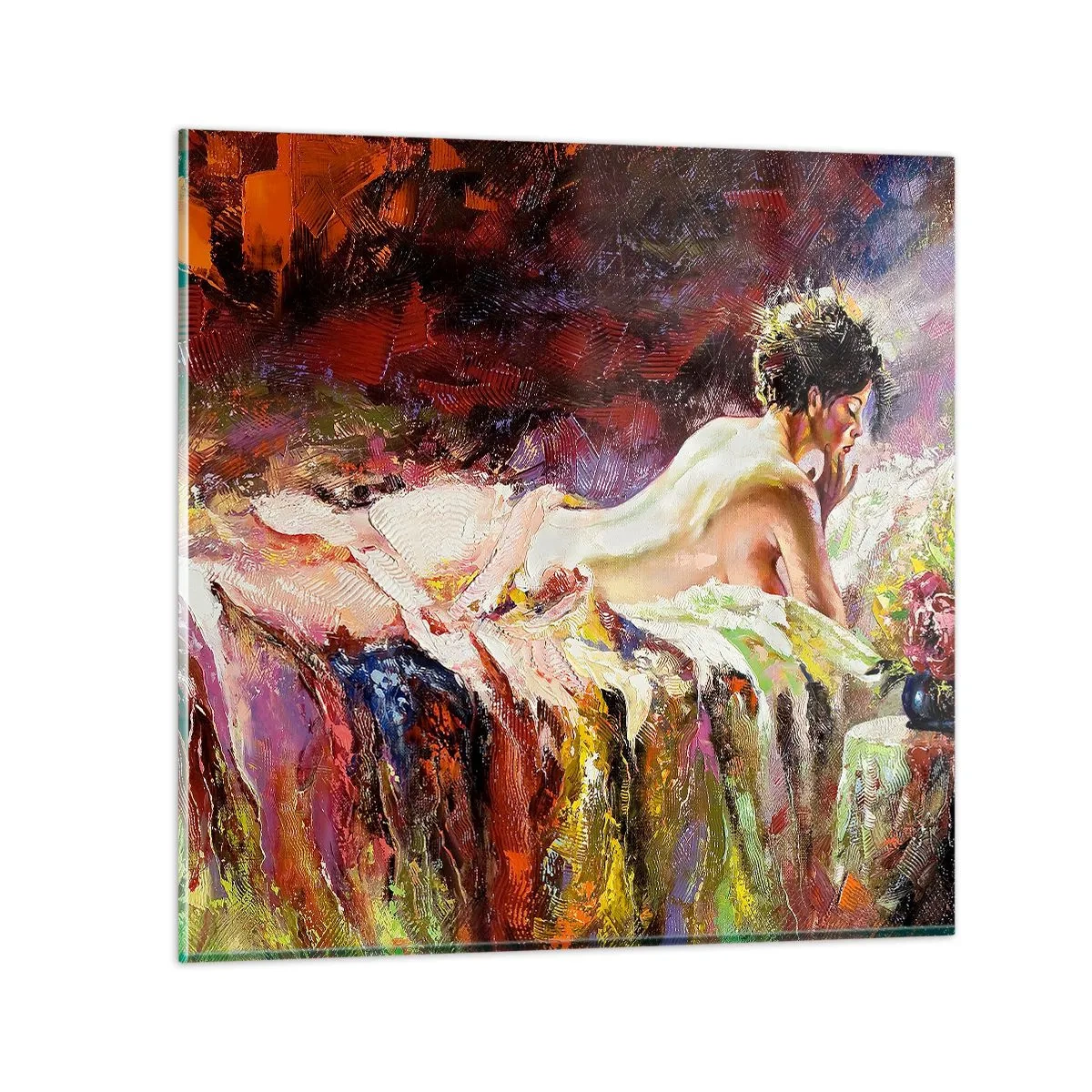 Impression sur verre - Image sur verre - Vénus en pensée - 30x30 cm