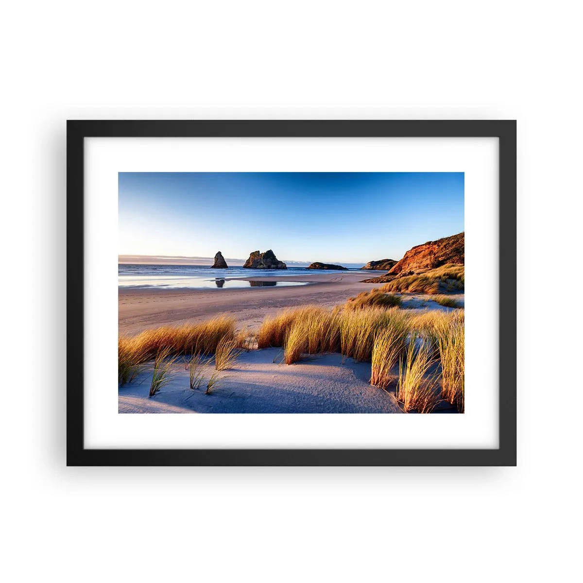 Affiche dans un cadre noir - Poster - Pour les chercheurs de paix - 40x30 cm