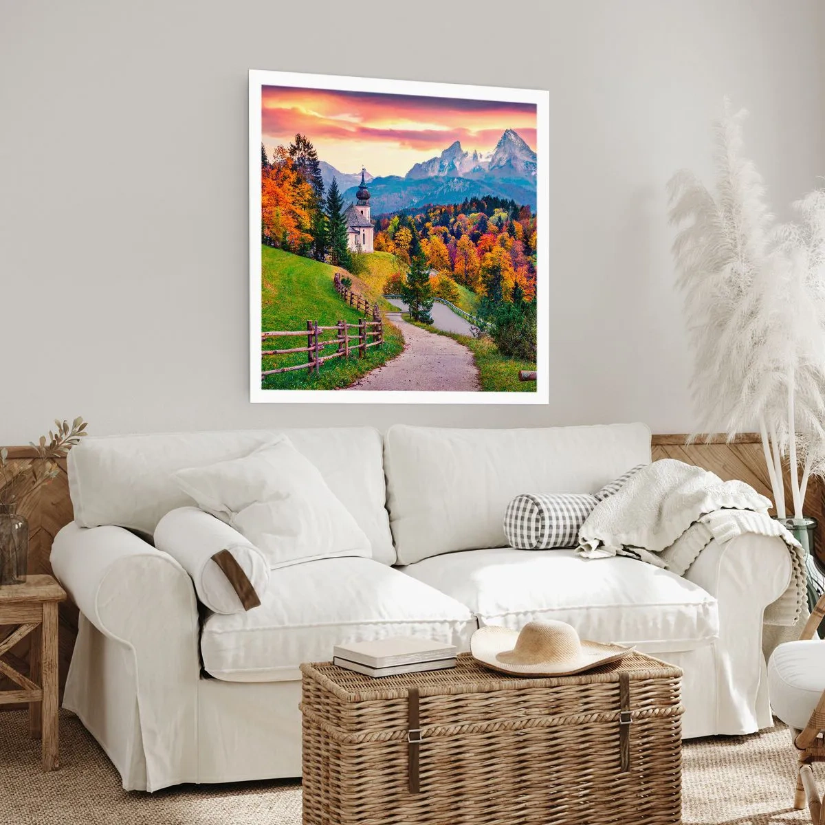 Affiche - Poster - Paysage comme peind - 60x60 cm
