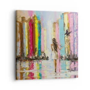 Impression sur toile - Image sur toile - Viens avec moi - 30x30 cm