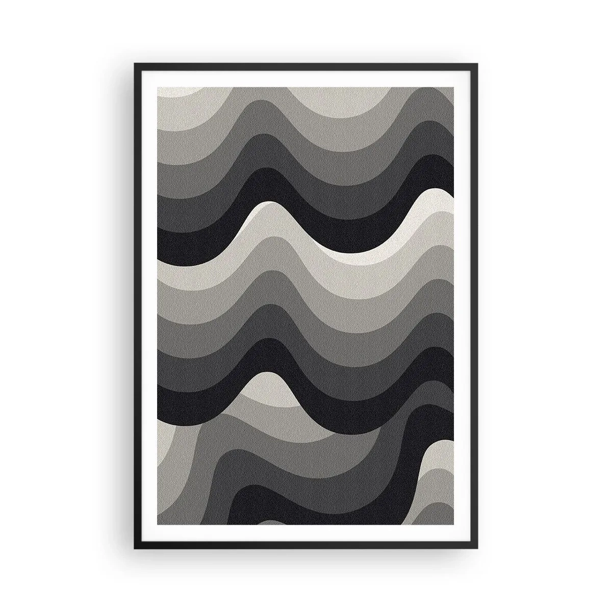 Affiche dans un cadre noir - Poster - Vague après vague - 70x100 cm