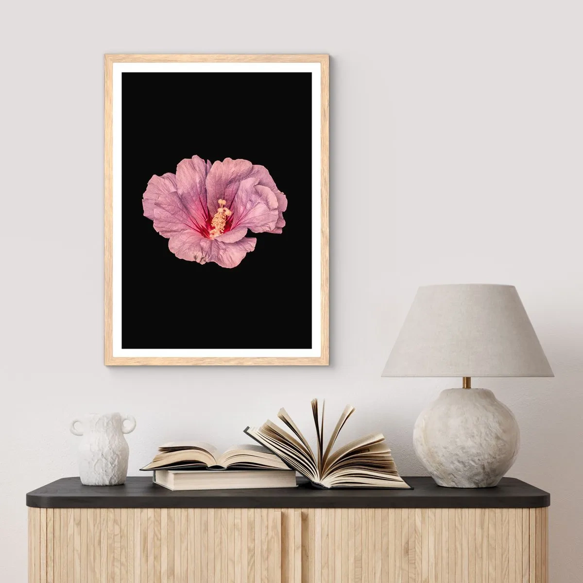 Affiche dans un chêne clair - Poster - Directement au coeur - 50x70 cm