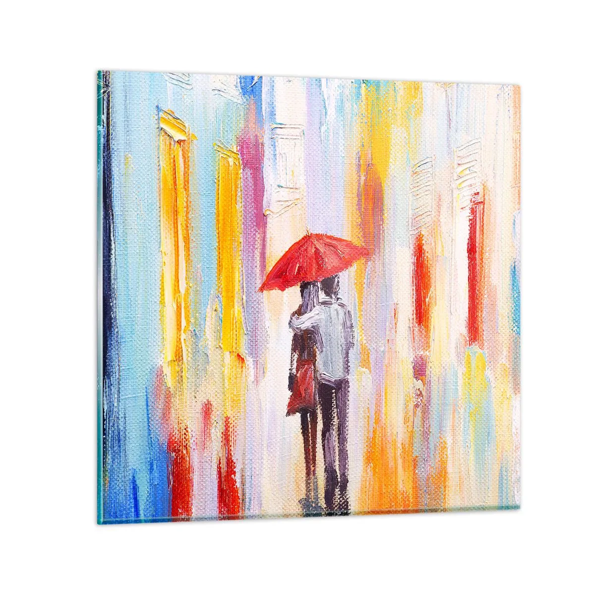Impression sur verre - Image sur verre - Qu'il pleuve encore - 60x60 cm