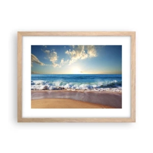 Affiche dans un chêne clair - Poster - Mouvement et immobilité à la fois - 40x30 cm