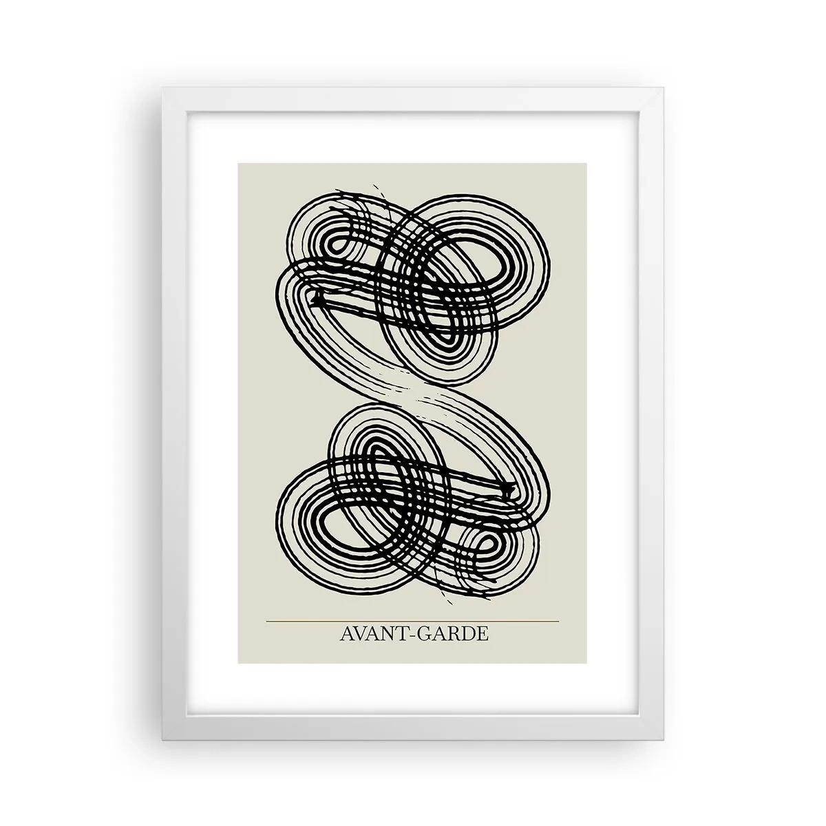 Affiche dans un cadre blanc - Poster - C'est venu spontanément - 30x40 cm