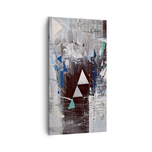Impression sur toile - Image sur toile - Ordre prioritaire des triangles - 55x100 cm