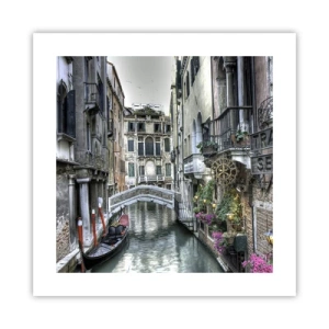 Affiche - Poster - Pendant des siècles dans une réflexion silencieuse - 40x40 cm