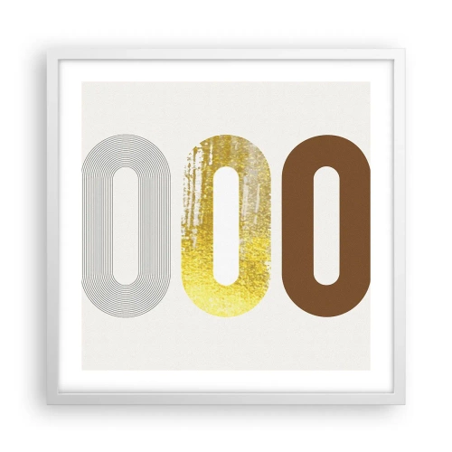 Affiche dans un cadre blanc - Poster - Ooo! - 50x50 cm
