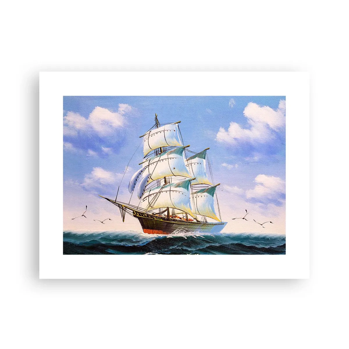 Affiche - Poster - Fièrement avec le vent - 40x30 cm