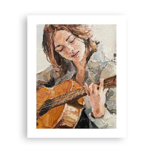 Affiche - Poster - Concerto pour guitare et coeur de fille - 40x50 cm