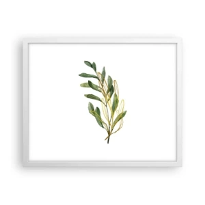 Affiche dans un cadre blanc - Poster - Tout ce qui est bon - 50x40 cm