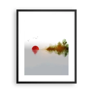 Affiche dans un cadre noir - Poster - Une promesse de paix - 40x50 cm