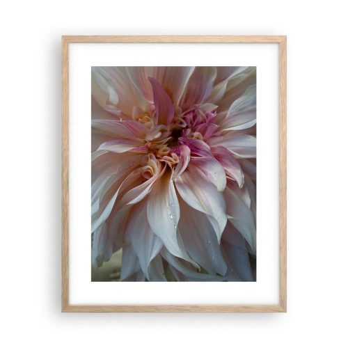 Affiche dans un chêne clair - Poster - Fraîcheur fleurissante - 40x50 cm