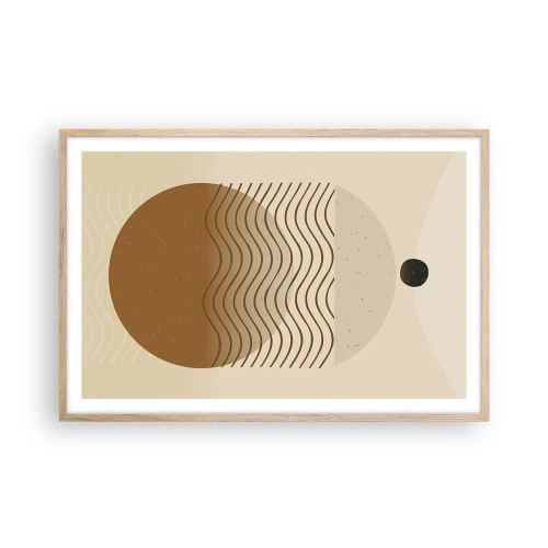 Affiche dans un chêne clair - Poster - Sur l'origine des figures géométriques - 91x61 cm